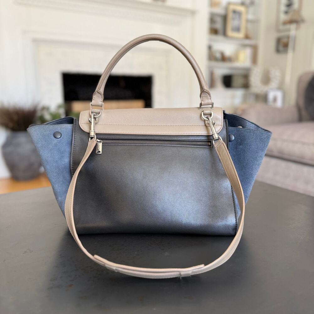 CELINE Phoebe Philo Trapeze 2-way Handbag Shoulder Bag Satchel - Picture 3 of 10
